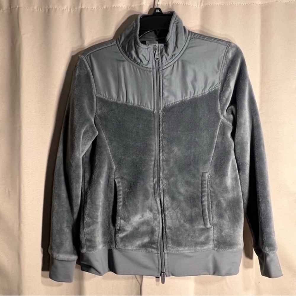 Athletic Works size Medium (8-10) Athletic Zip Collared Fleece Jacket